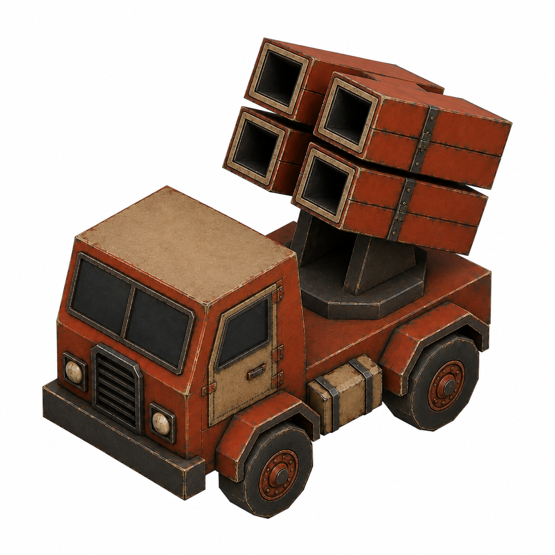 Front three-quarter texture reference generated from the concept