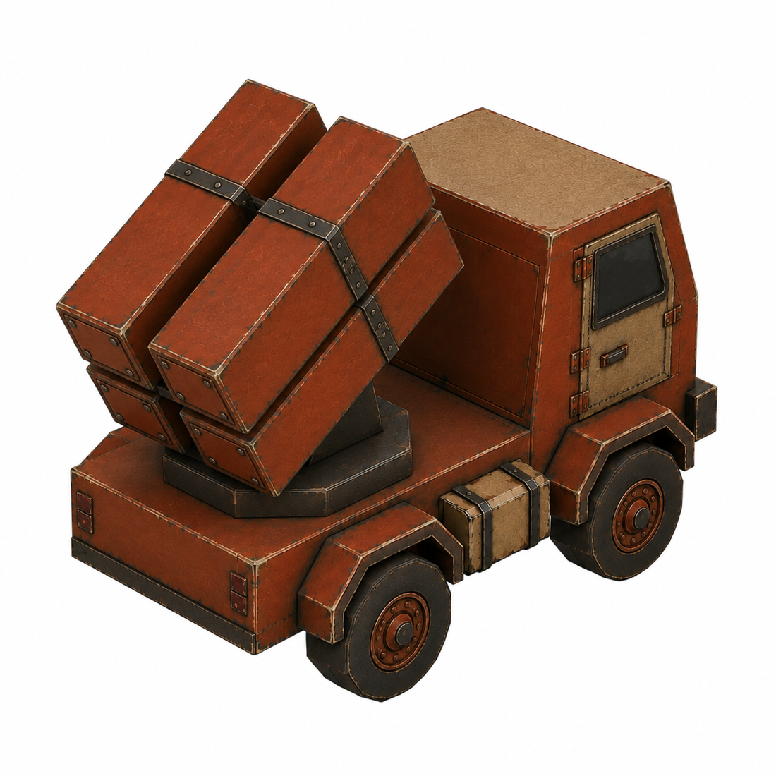 Rear three-quarter texture reference generated from the concept